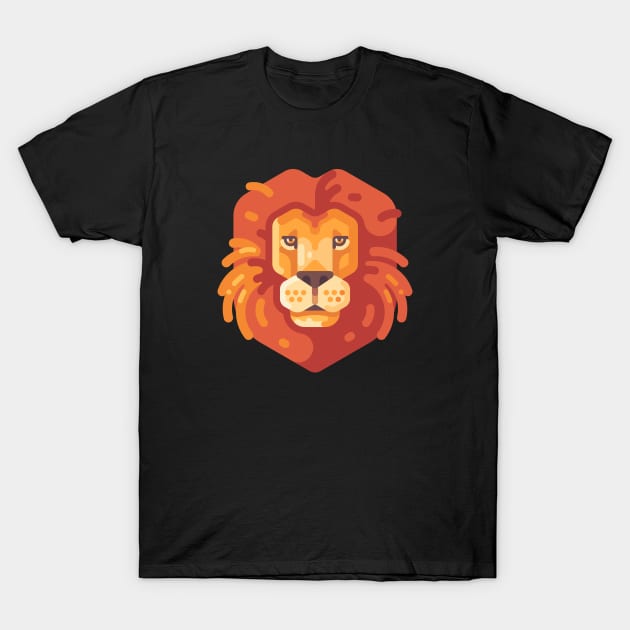 Lion Head T-Shirt by IvanDubovik